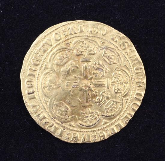 An Edward III gold half noble, pre-Treaty period 1356-61,